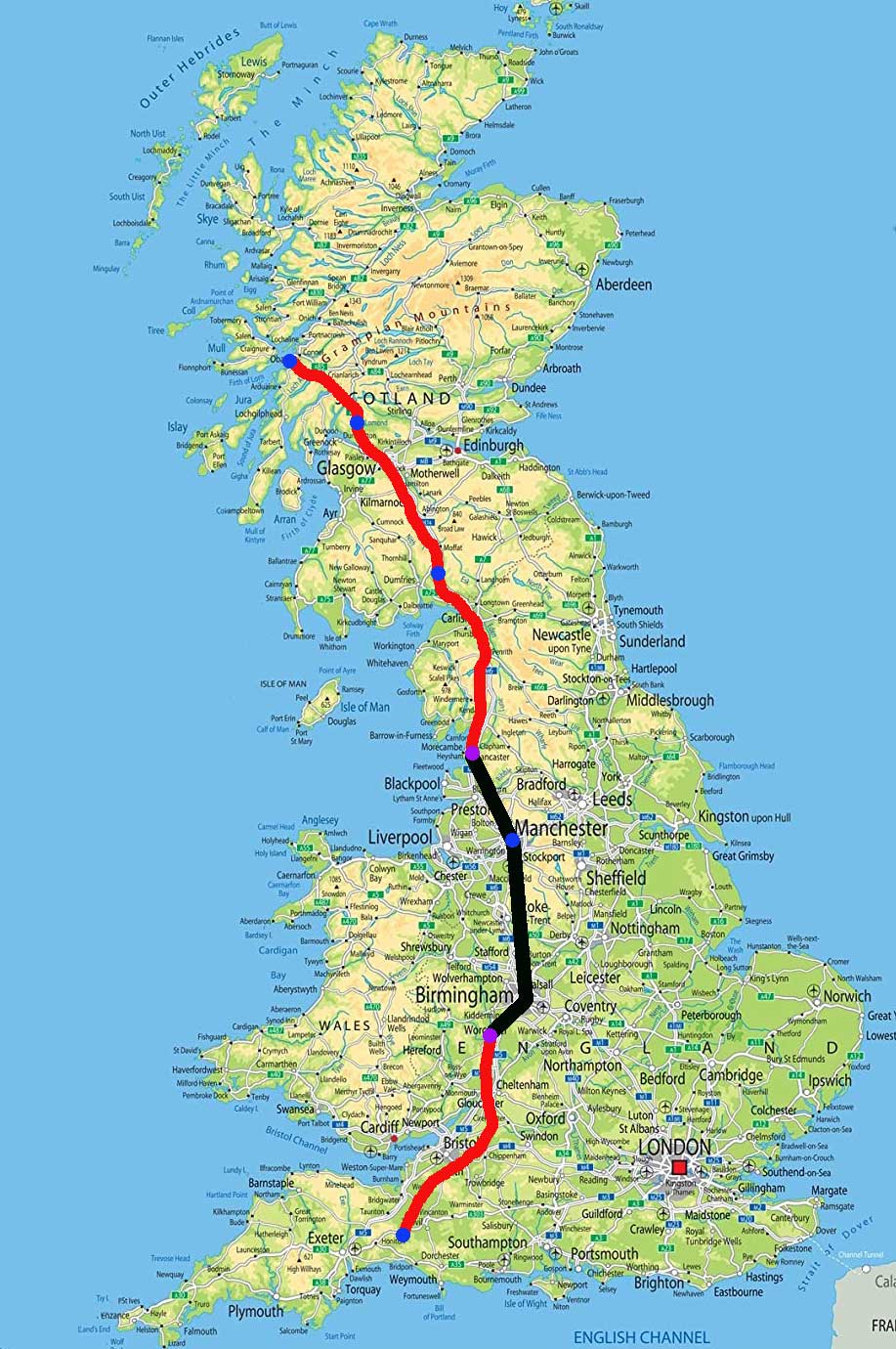 Somerset to Scotland on a bicycle