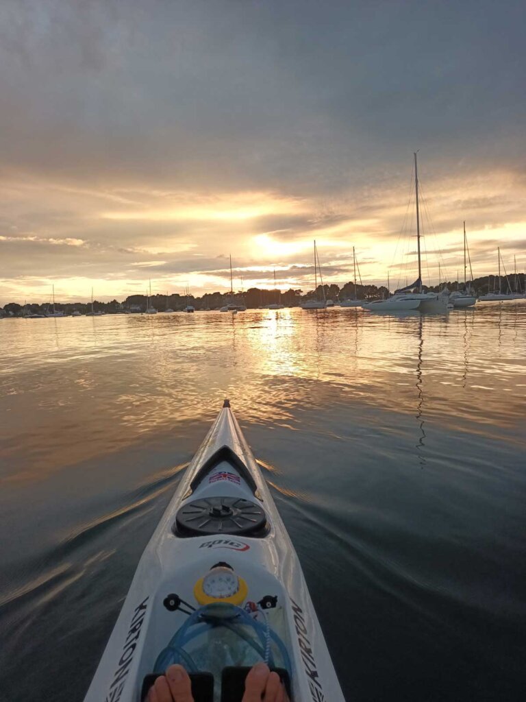 sunset morbihan golden sky